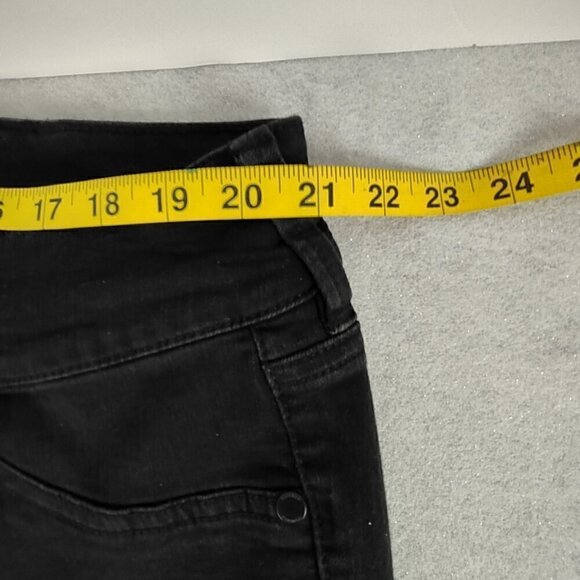 Torrid Womens Button High Rise Stretch Cotton Blend Black Denim Jeans Size 24S - Picture 7 of 10